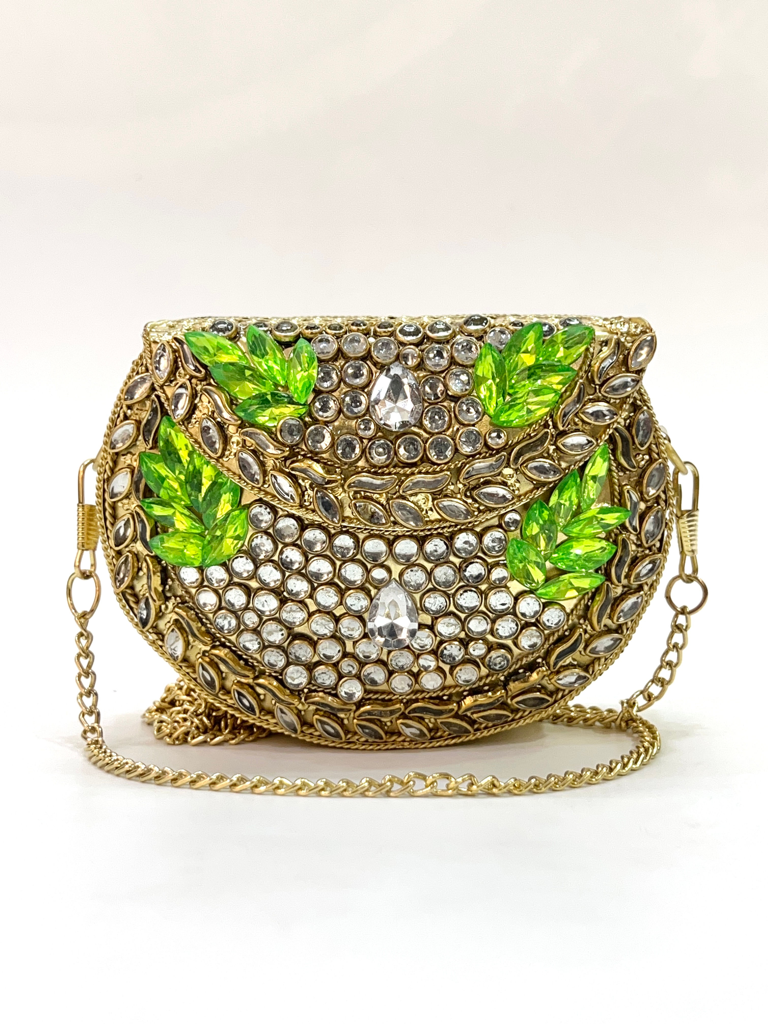 Magnolia Kundan Clutch
