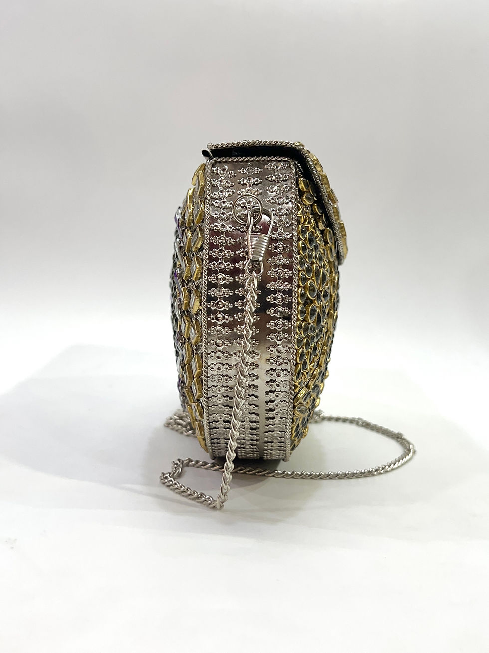 Thumbnail: Ruby Glow Kundan Clutch