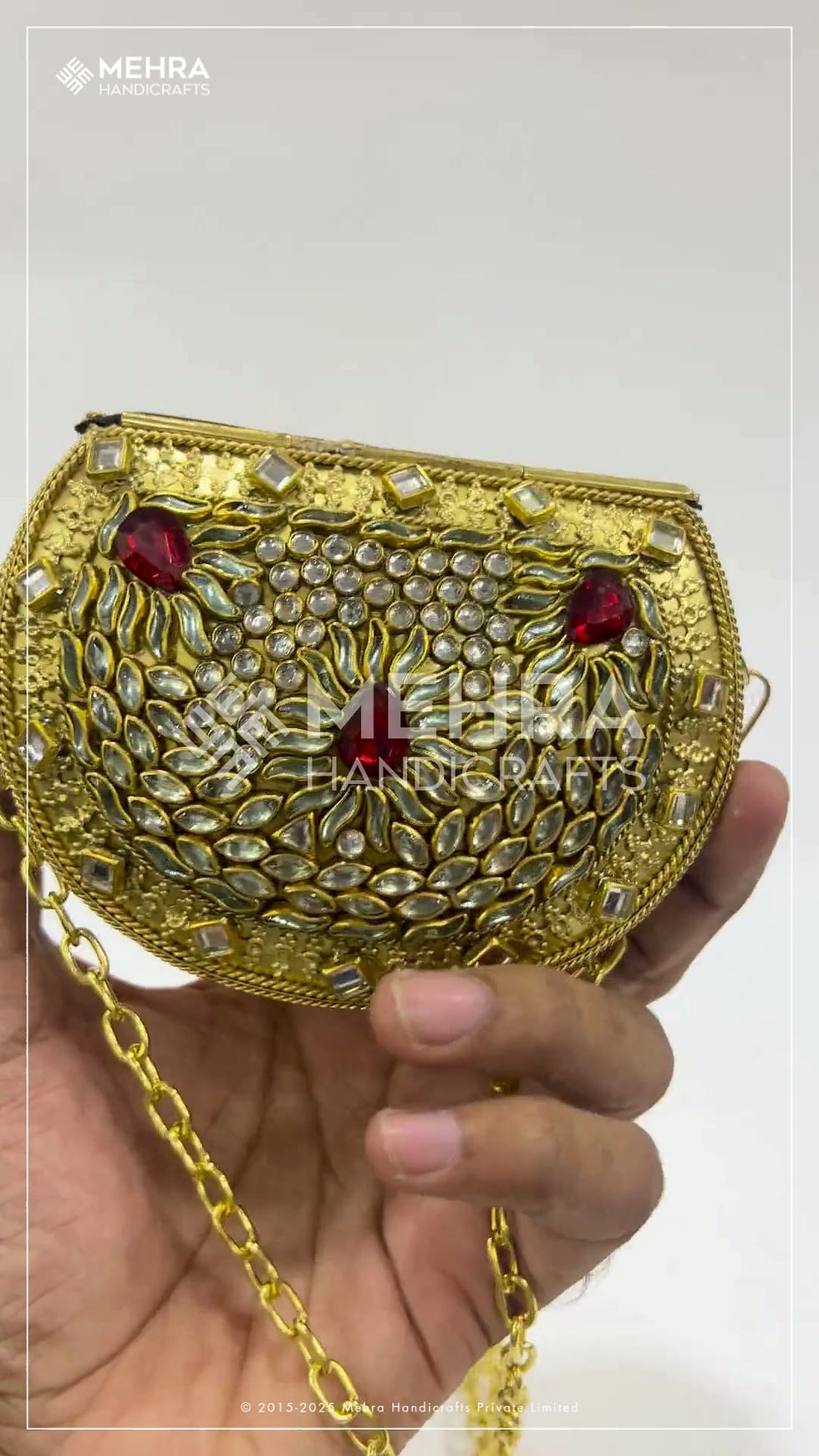 Thumbnail: Artistic Shine Kundan Purse