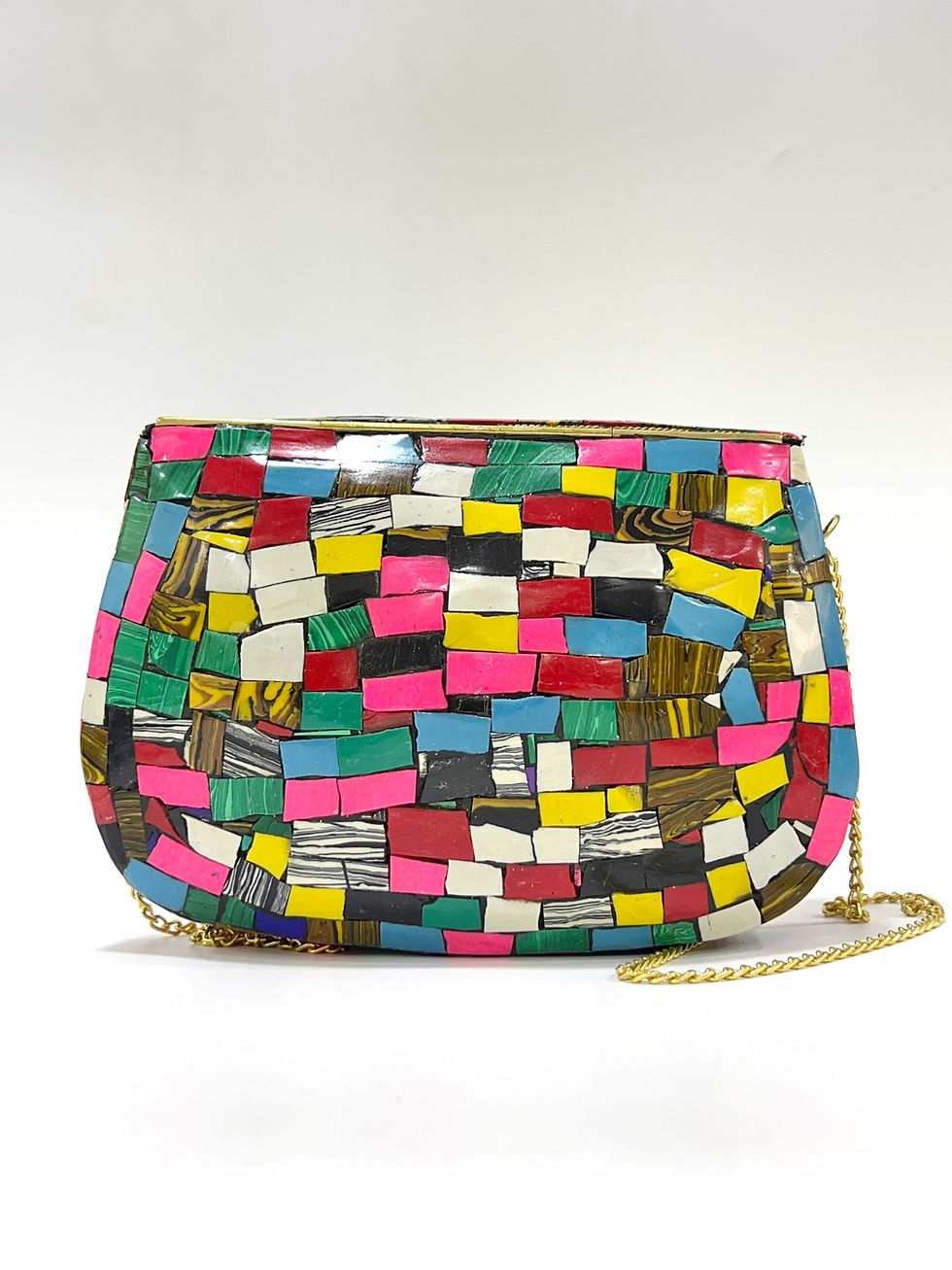 Thumbnail: Luxe Tile Metal Handbag