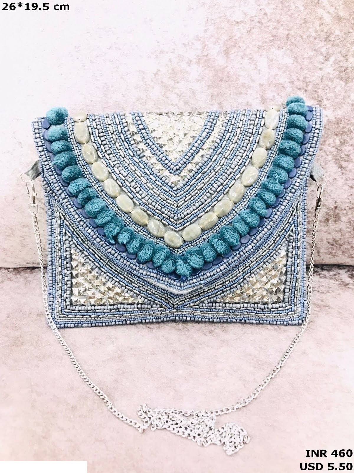 Unique Tribal Beaded Banjara Clutch Bag