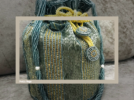 Crystal Stone Potli Batua Bags