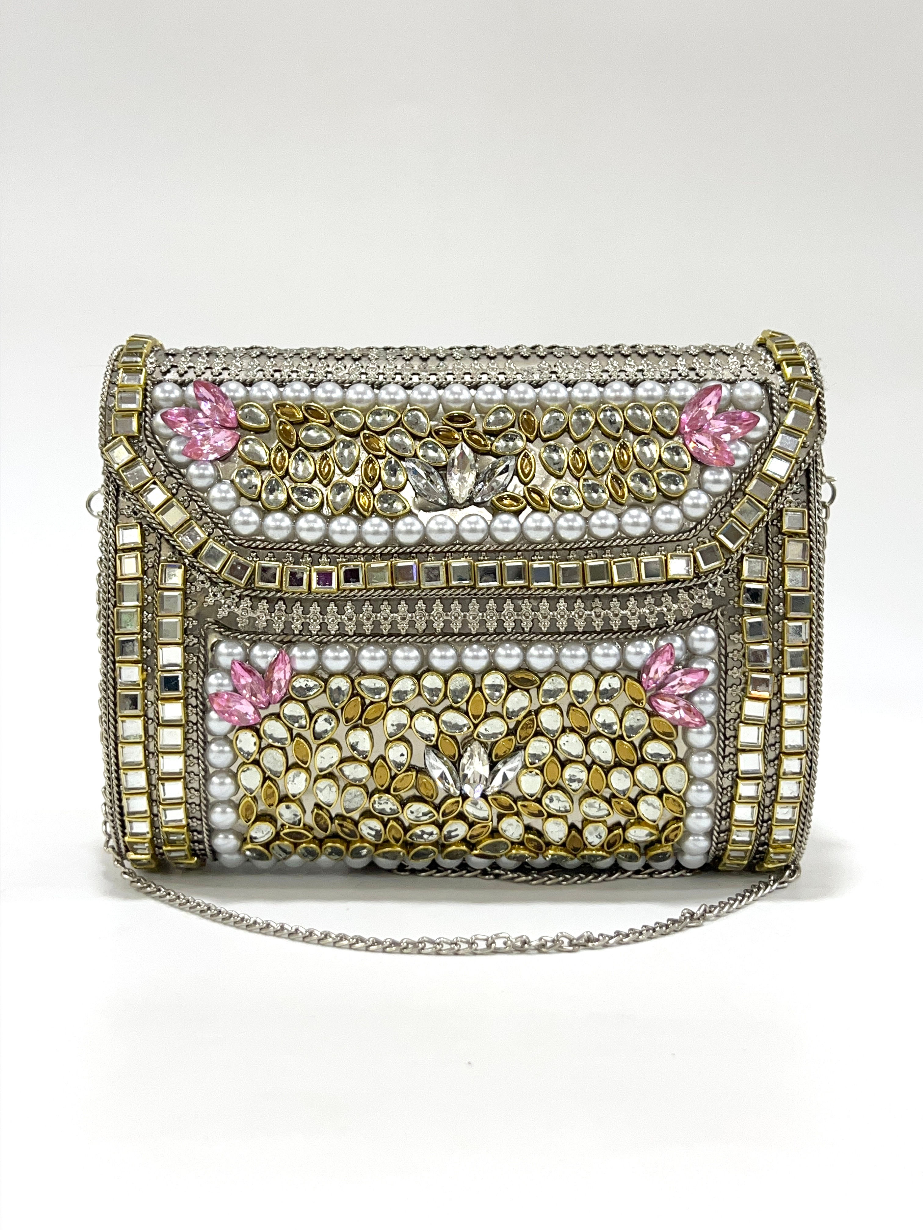 Lysandra Kundan Clutch