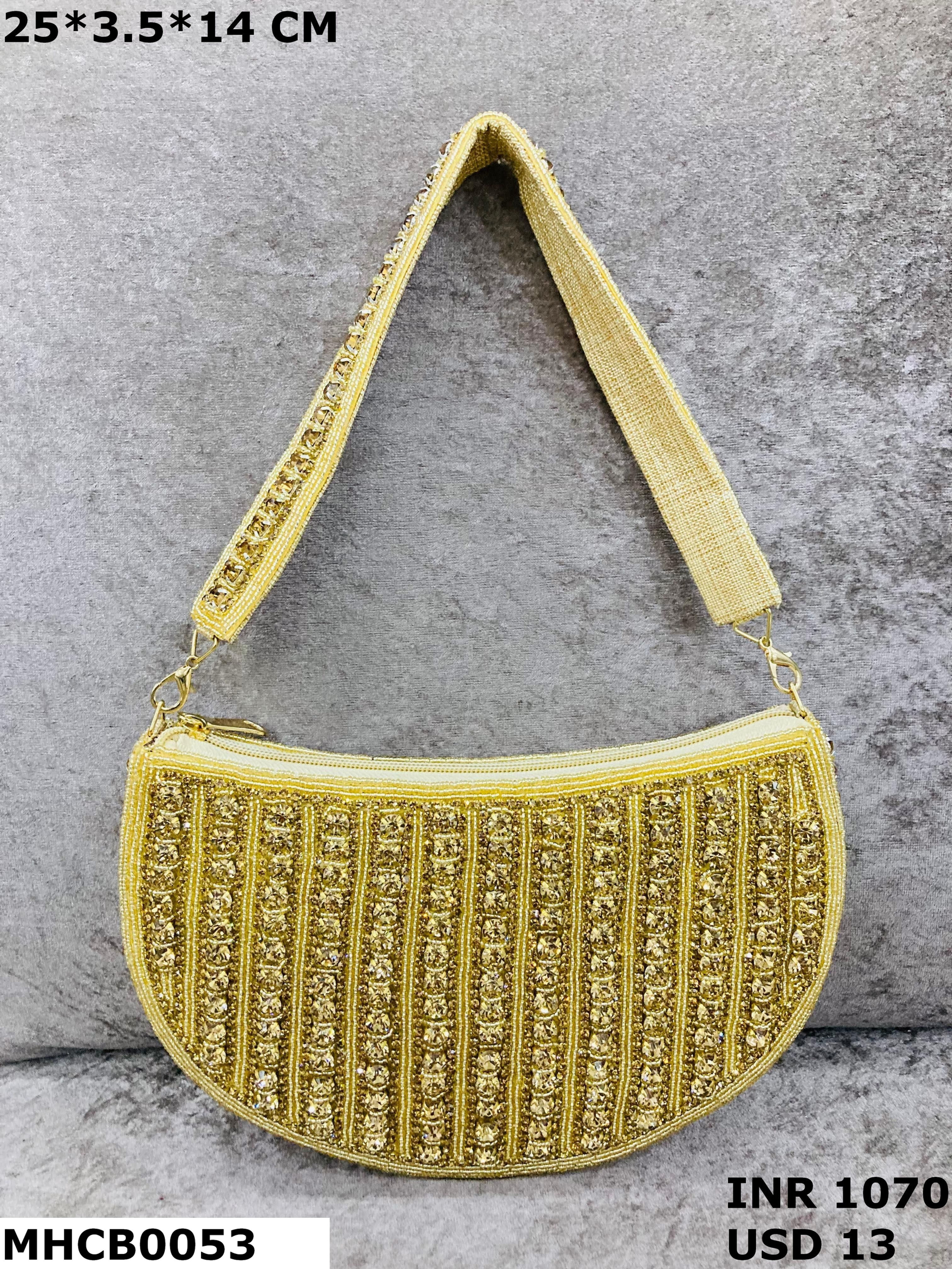 Red Carpet Crystal Clutch – Handmade Statement Evening Bag