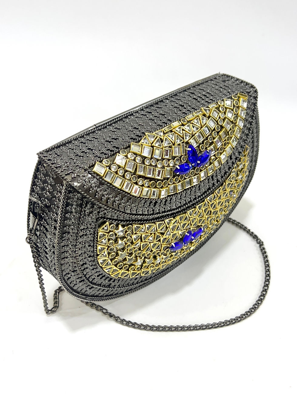 Thumbnail: Artisan Kundan Stone Purse