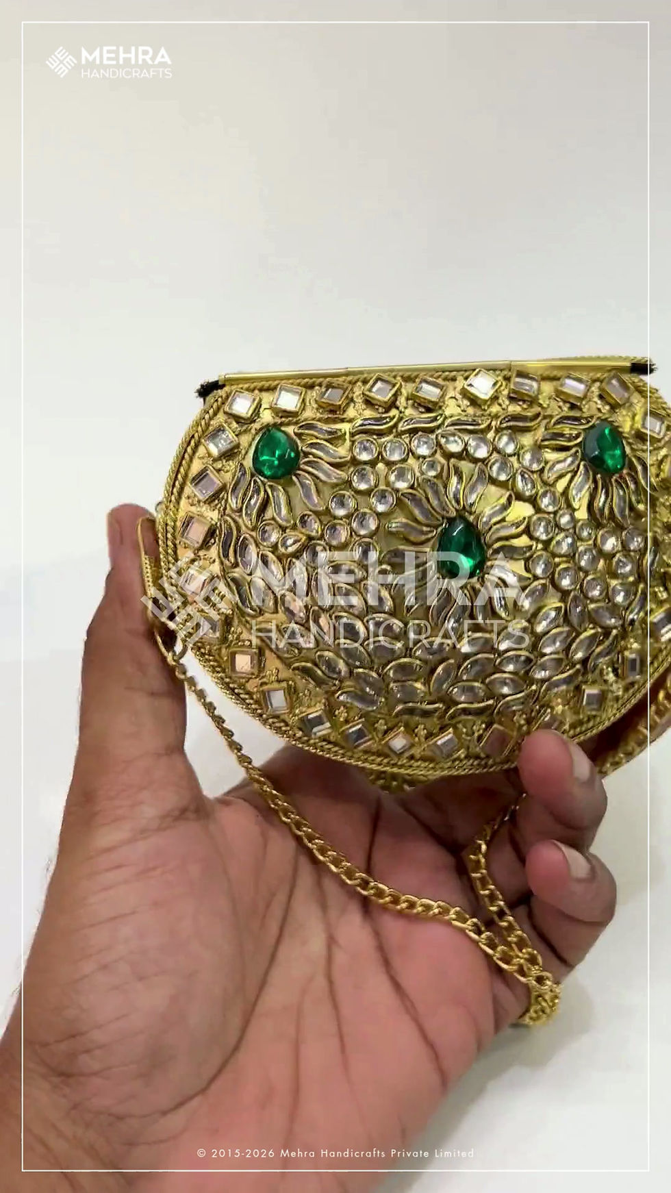Thumbnail: Regal Blossom Kundan Purse
