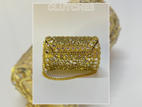 Handmade Kundan Clutches