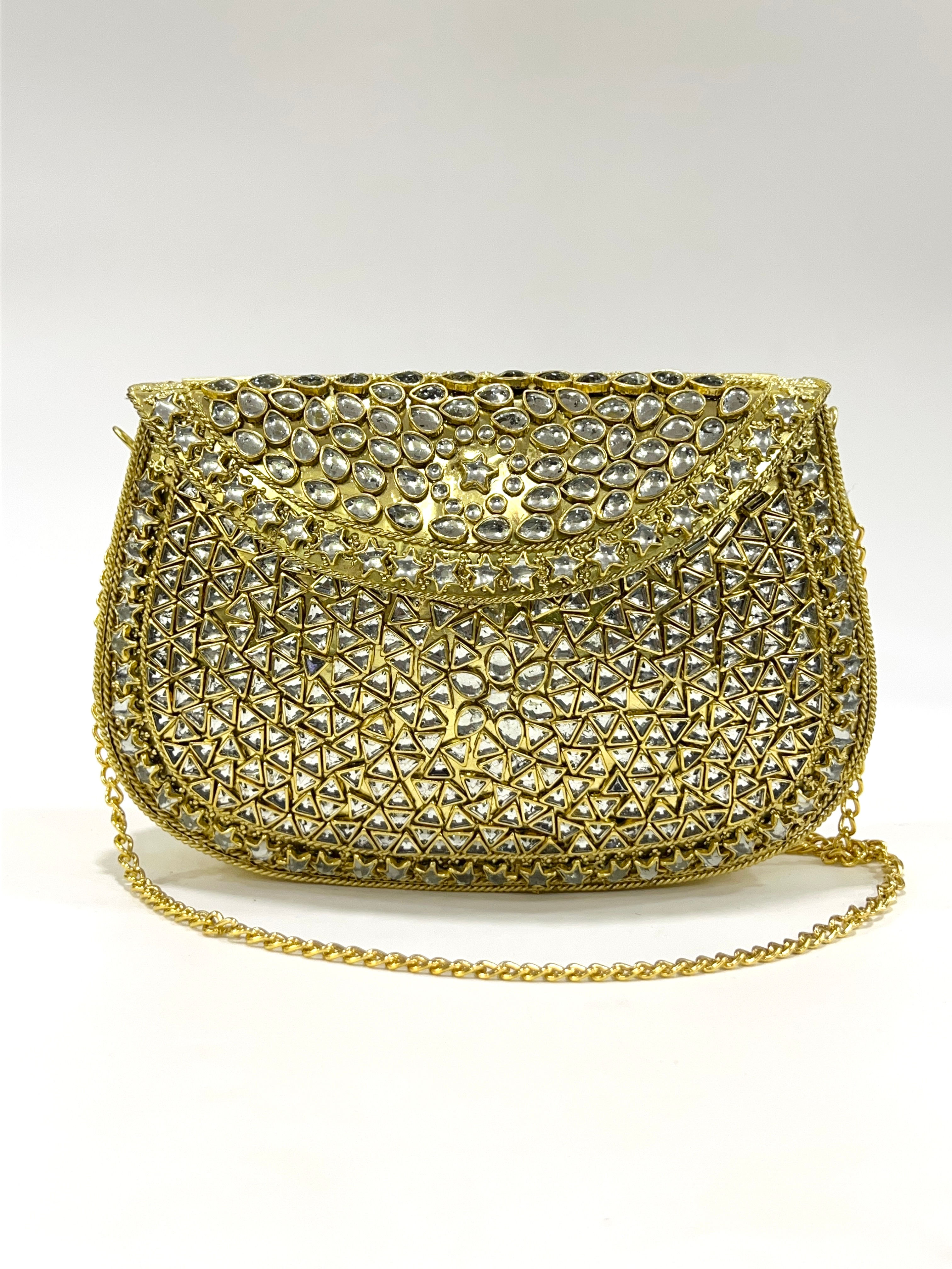 Mirabelle Kundan Clutch