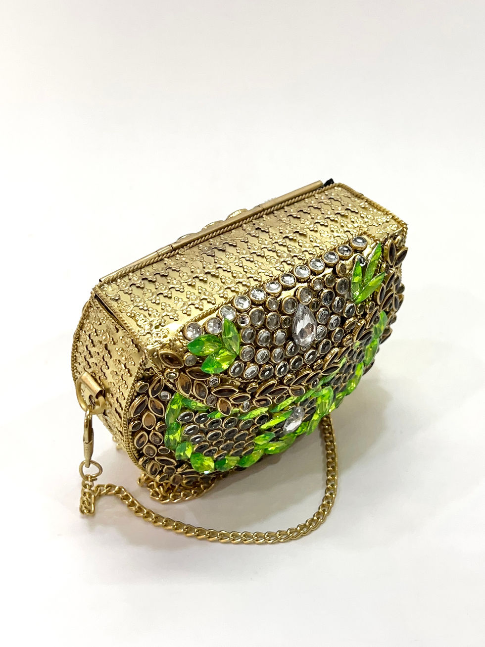 Thumbnail: Gilded Jewel Kundan Handbag