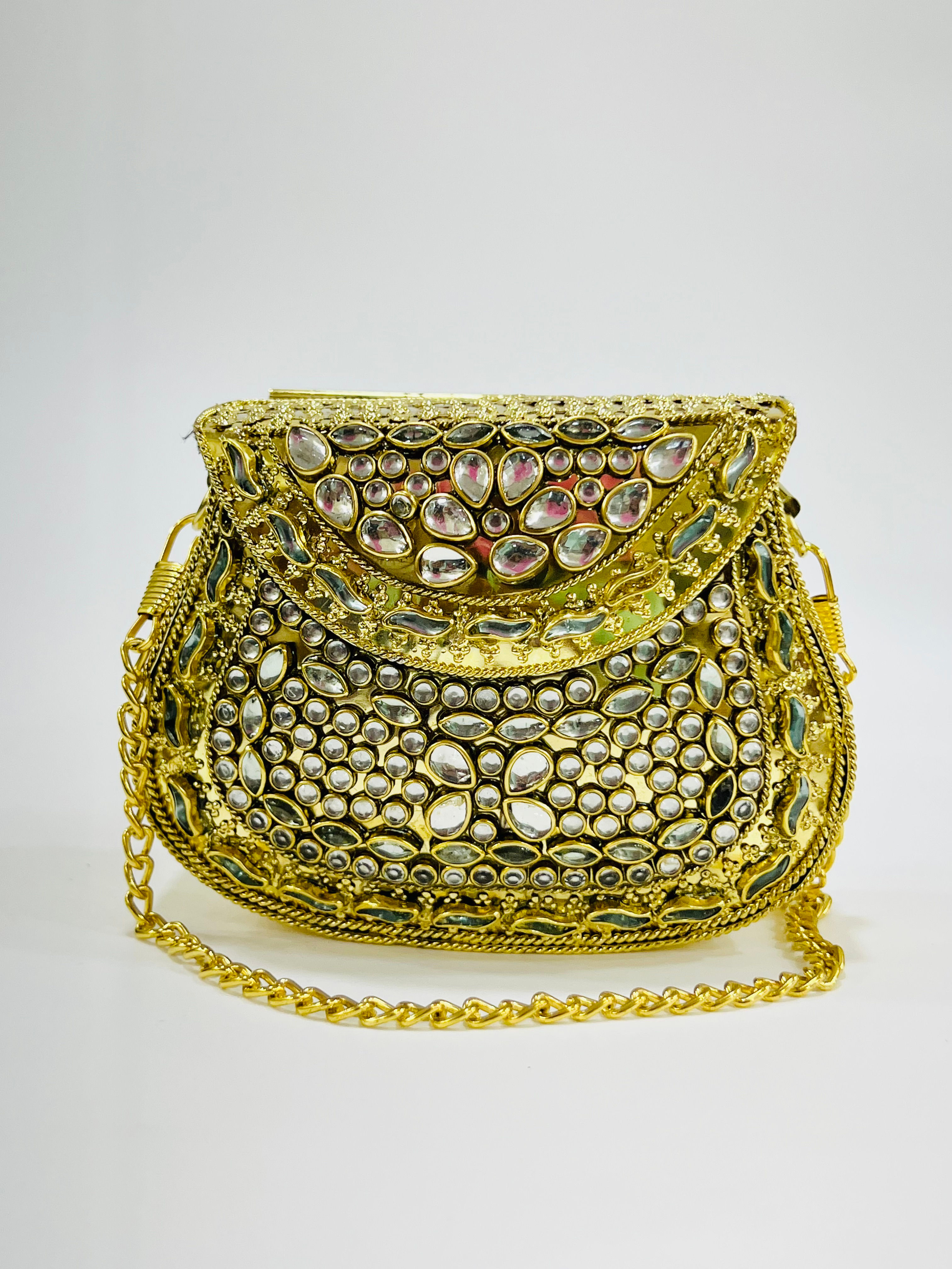 Elisabetta Kundan Clutch