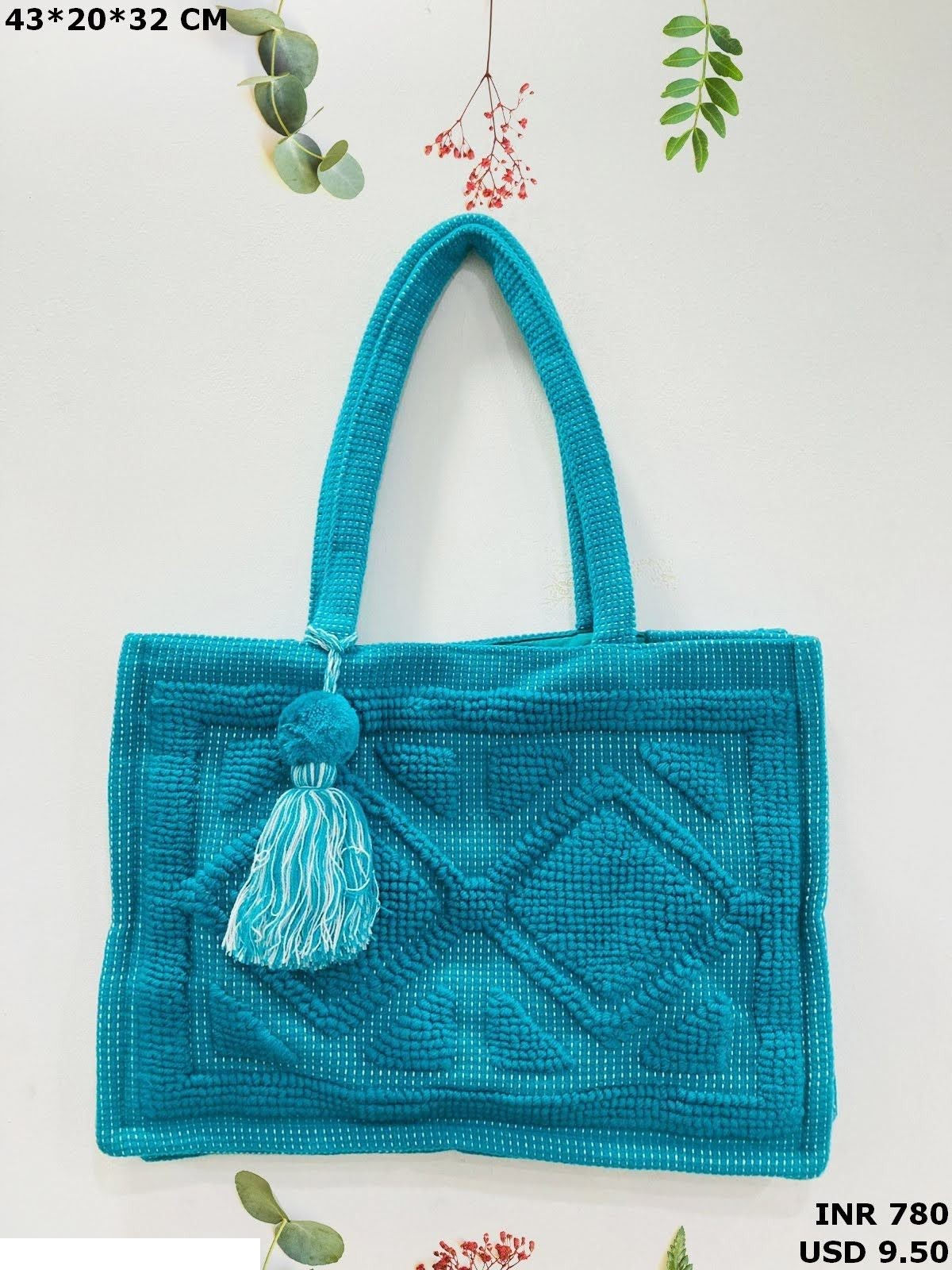 Artisan-Made Dari Cotton Tote Bag