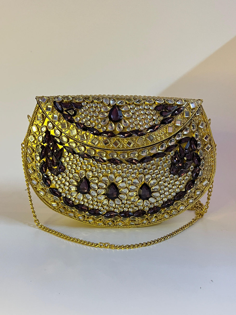 Thumbnail: Luxury Kundan Mosaic Evening Clutch