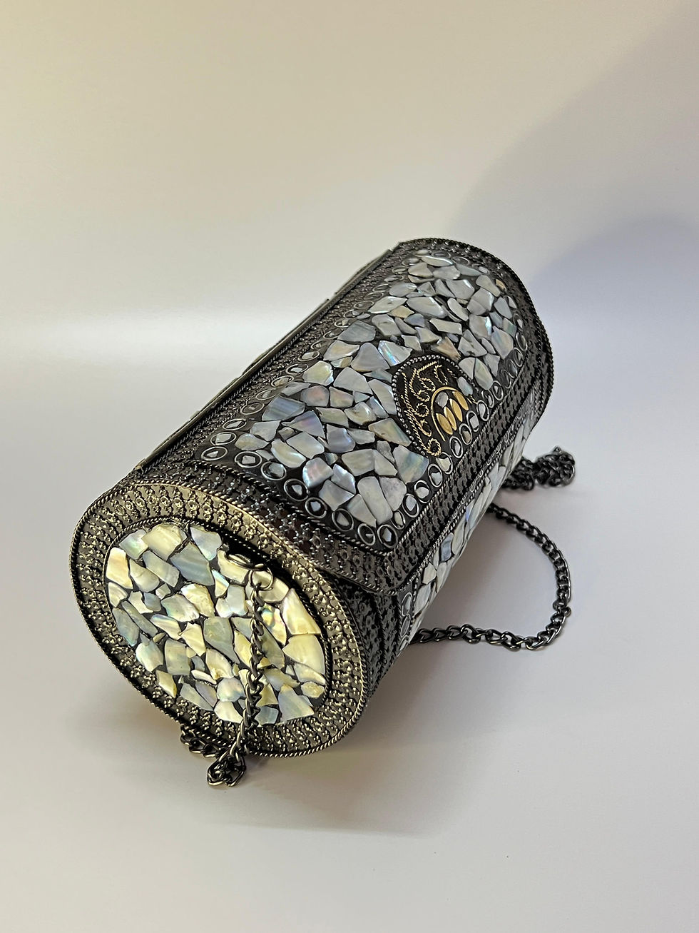 Thumbnail: Handmade Metal Mosaic Clutches – Ethnic Party Purse