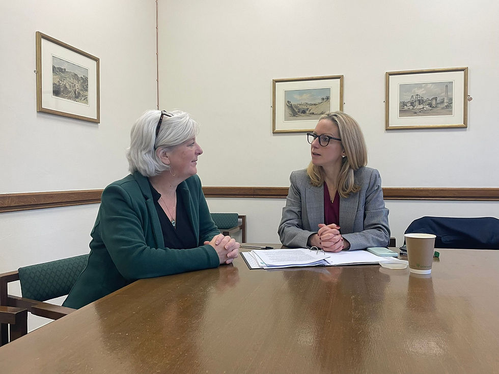 I met with the Treasury to talk about Totnes banking hub