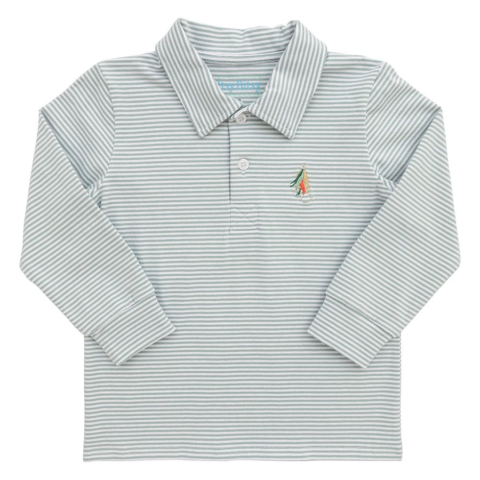 Fishing Lure Long Sleeve Polo
