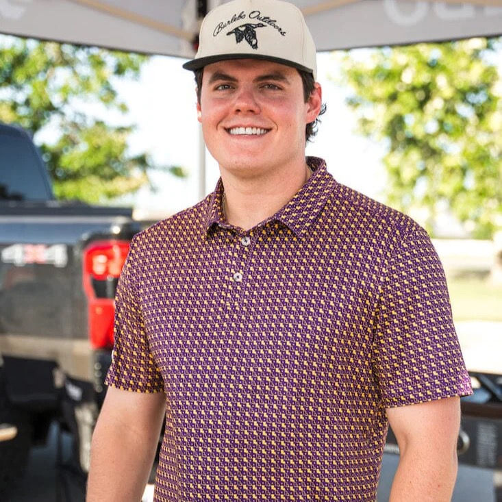 LSU Performance Polo Burlebo Jolie Home Gift Boutique