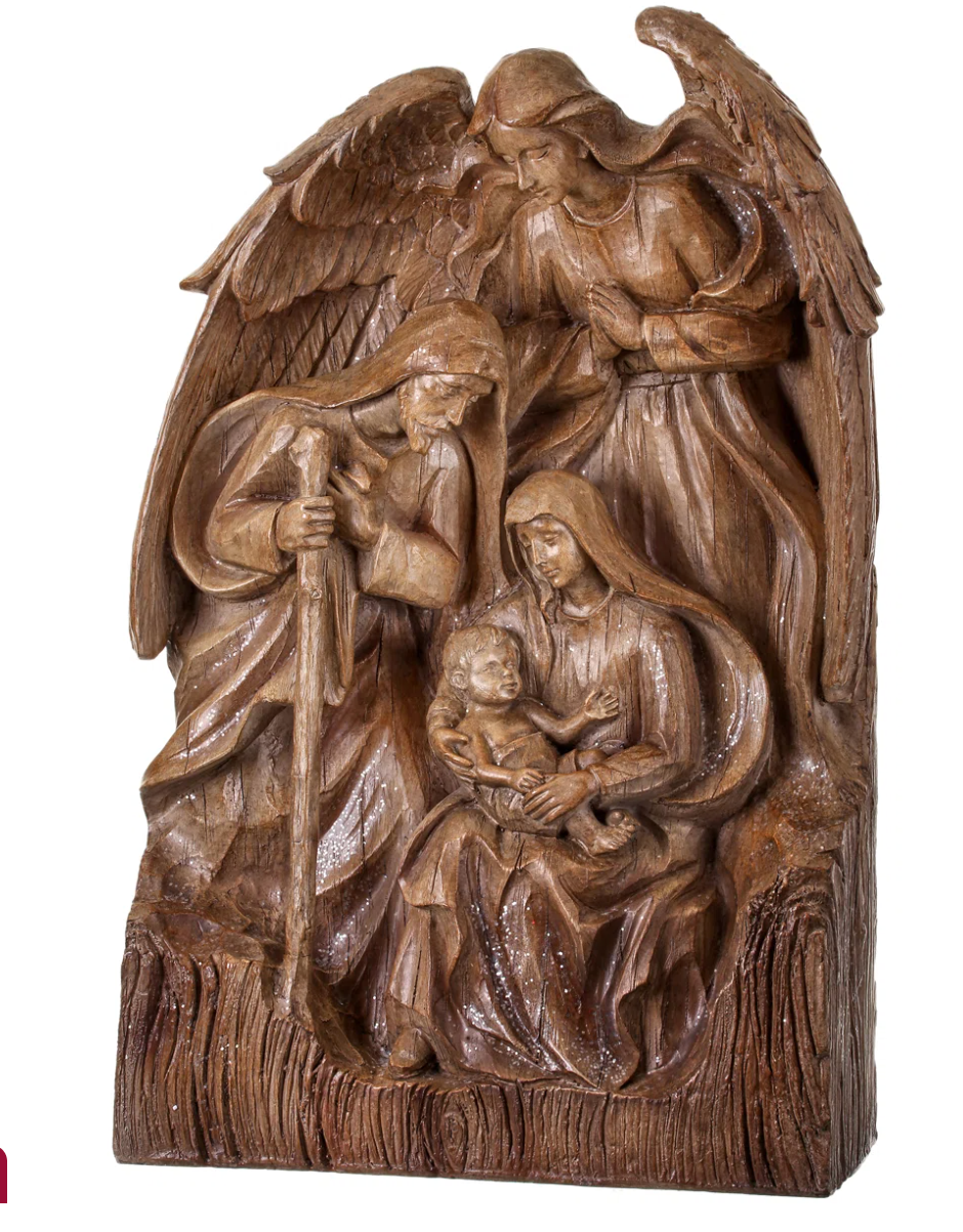 18" Angel and Holy Family