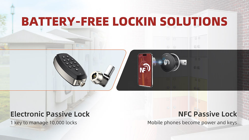 battery-free locking solutions