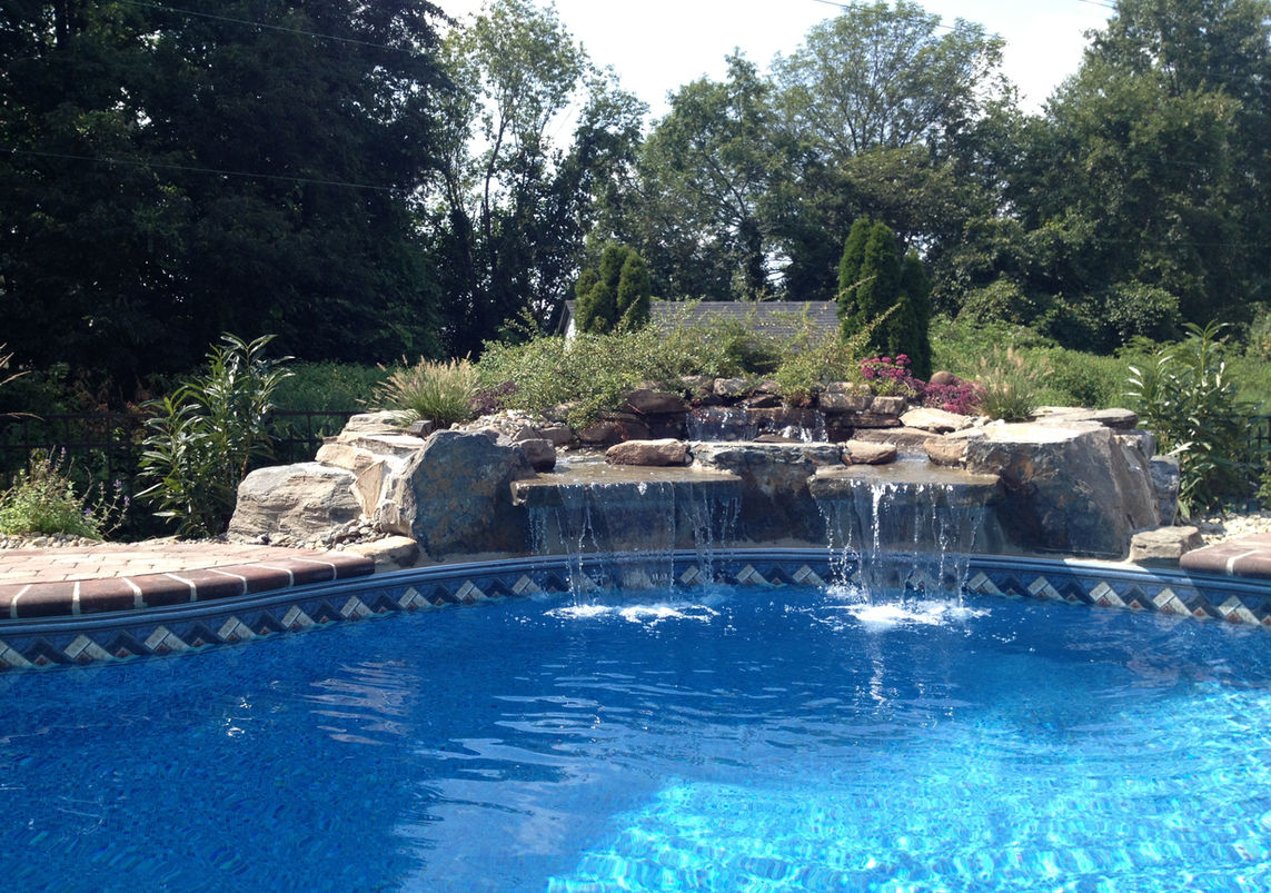 Natural Swimming Pool Waterfall