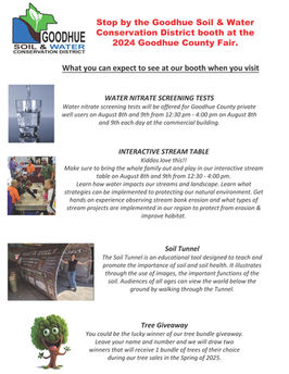 2025 Goodhue County Fair Booth