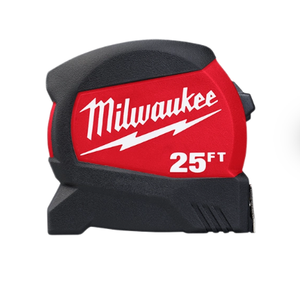 25FT Compact Wide Blade Tape Measure