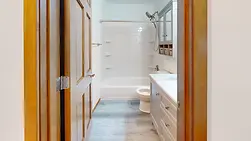 Bathroom remodel done by Merritt Builders