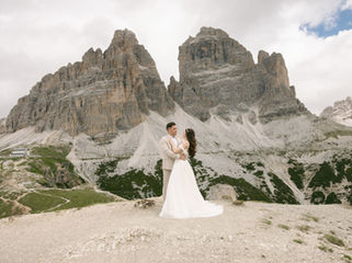 Luca and Máté's elopement wedding in the Dolomites