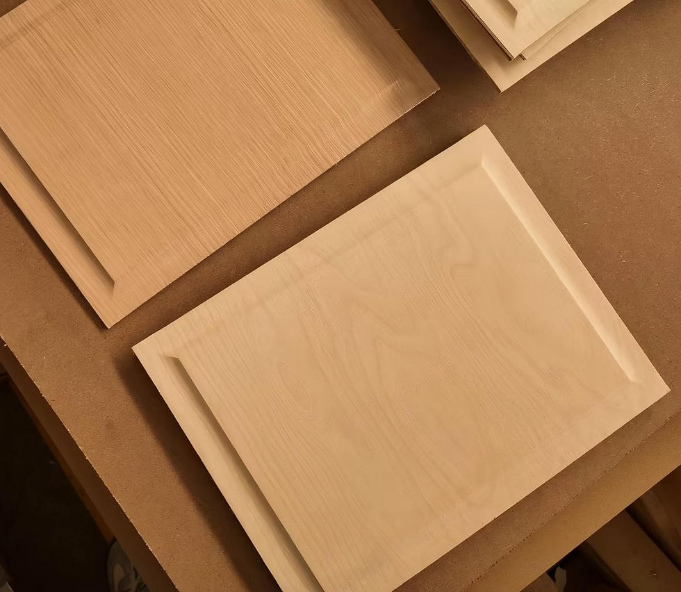 sample pieces of various wood types
