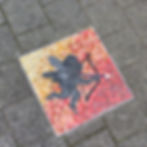 Picture of a mosaic on Rue des Archers