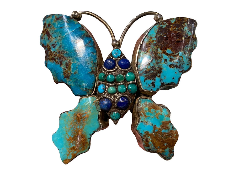 Native American Turquoise Butterfly
