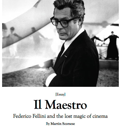 Martin Scorsese about the modern film industry