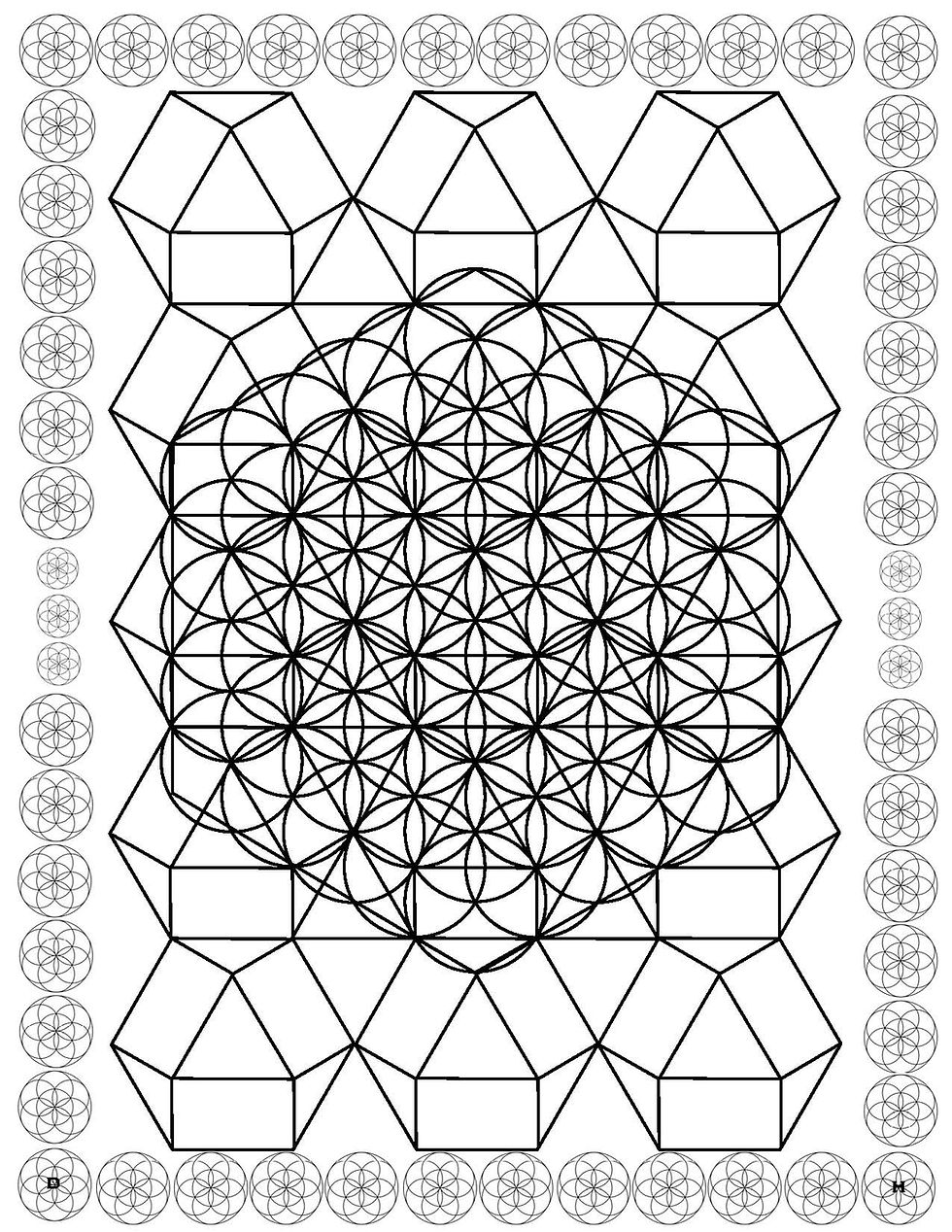 Thumbnail: 3D Sacred Geometry Coloring Book