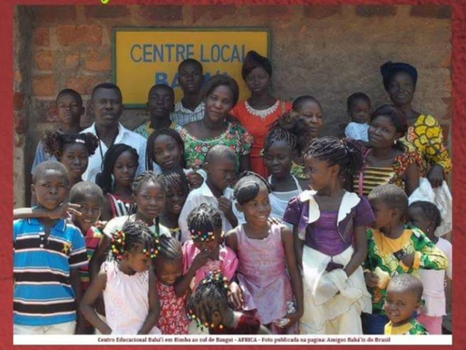 Centro Educacional Bahá'í em Bimba ao sul de Bangui na Africa.