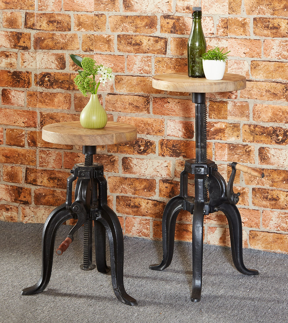 Thumbnail: Cosmo Industrial Small Crank Table