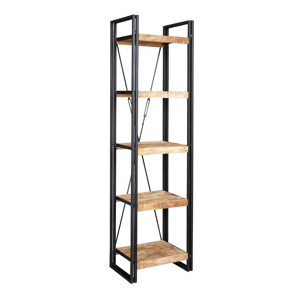 Thumbnail: Cosmo Industrial Slim Open Bookcase