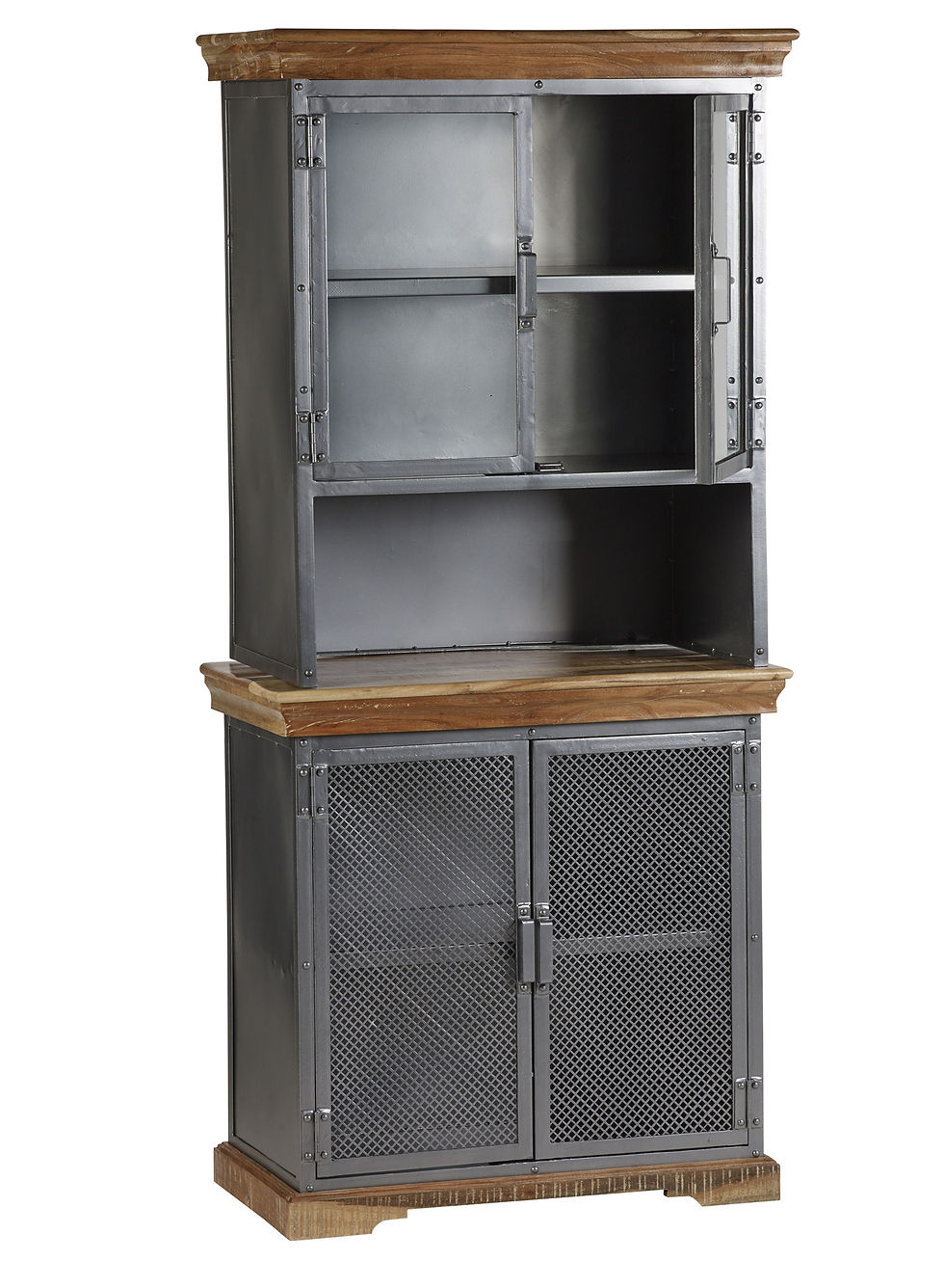 Thumbnail: Metropolis Industrial Sideboard Hutch
