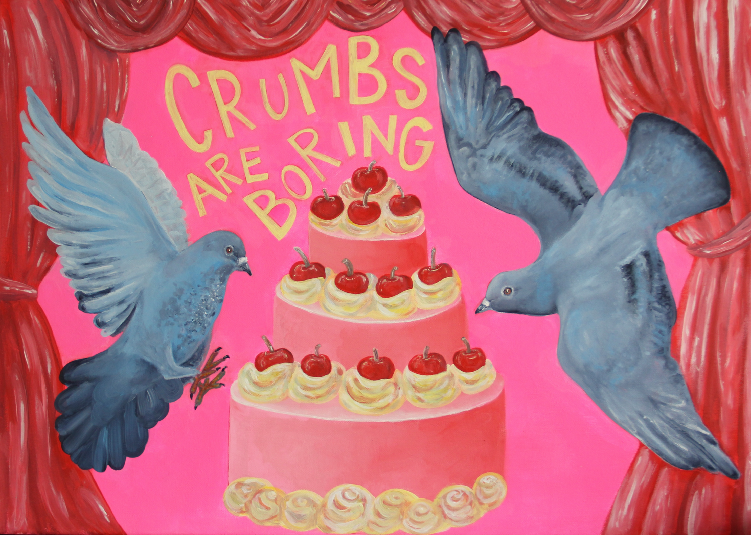 Fine Art Print "Crumbs are boring"