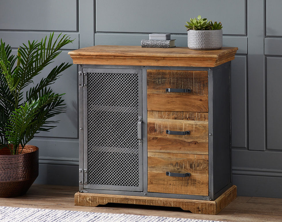 Thumbnail: Metropolis Industrial 3 Drawer Sideboard