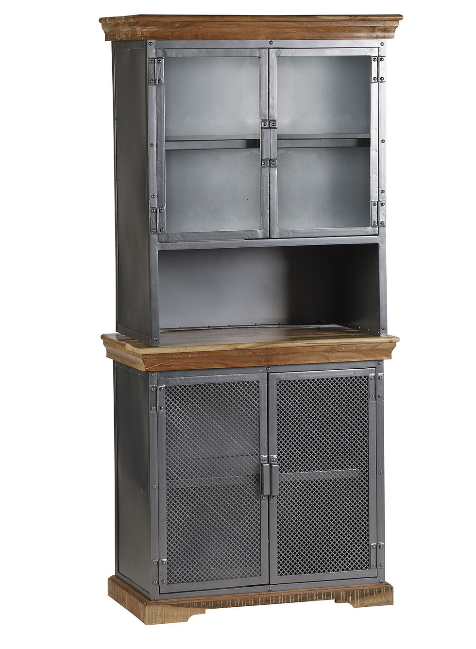 Thumbnail: Metropolis Industrial Sideboard Hutch