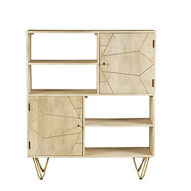 Light Gold Display Cabinet