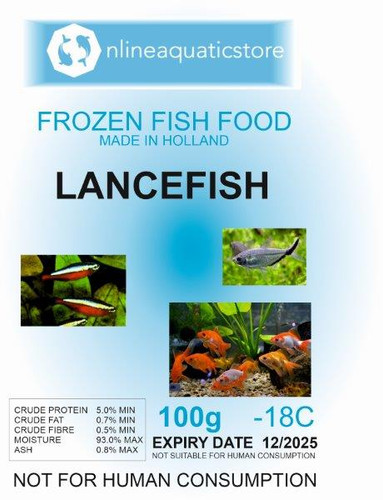 Lance Fish (Frozen Blister Pack) | Onlineaquaticstore