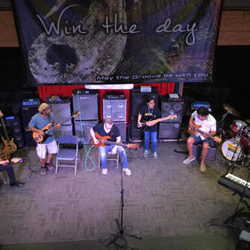 Fodera Camp jam session with Victor Wooten, Mike Pope, and James Genus in Only, TN