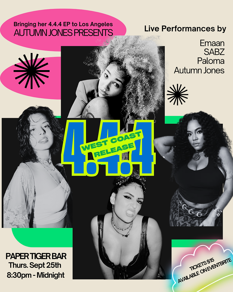 Autumn Jones 4.4.4 EP West Coast Release