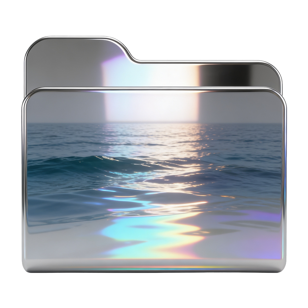 Dossier portant les reflets de la Mer Méditerranée.