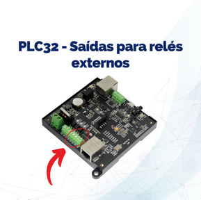 PLC32 - Saídas para relés externos