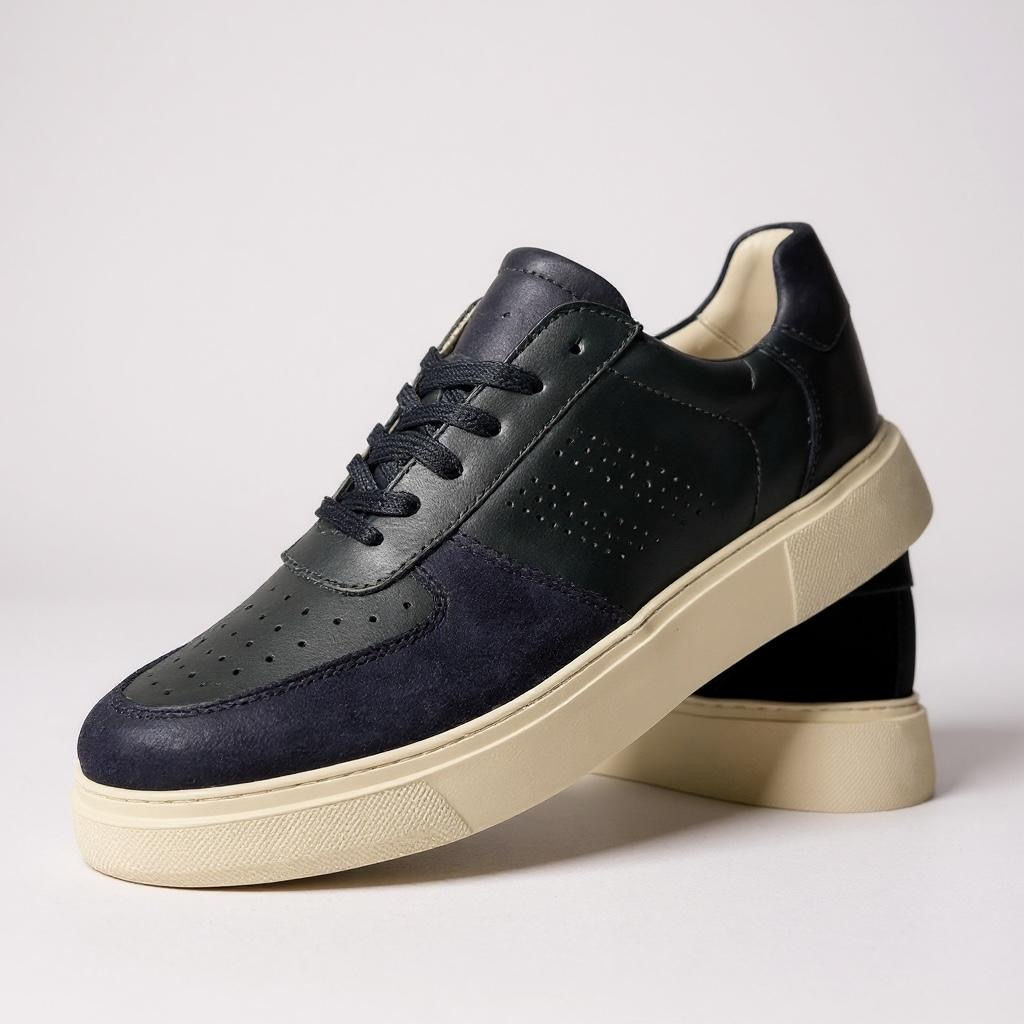 Navy Blue Leather 064