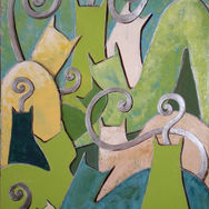 green cats