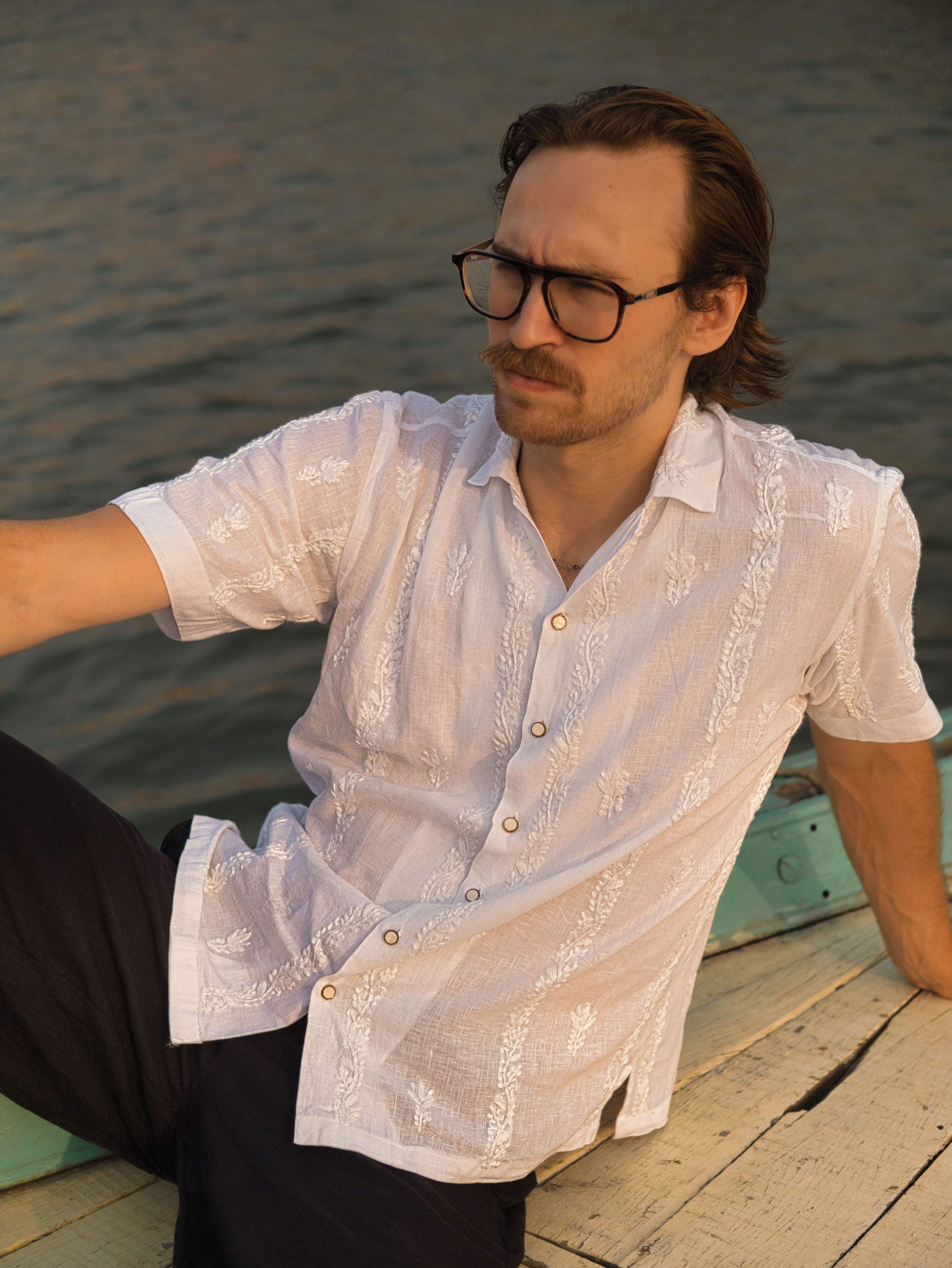Mogra - Handcrafted Chikankari Shirt