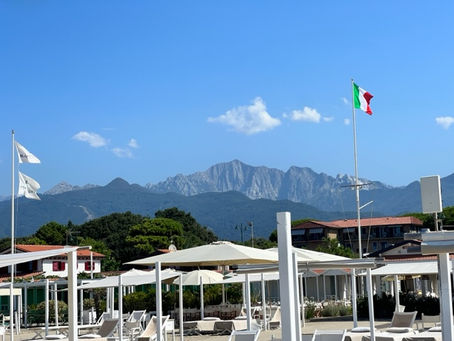 Apuan Alps from Tuscan Coast