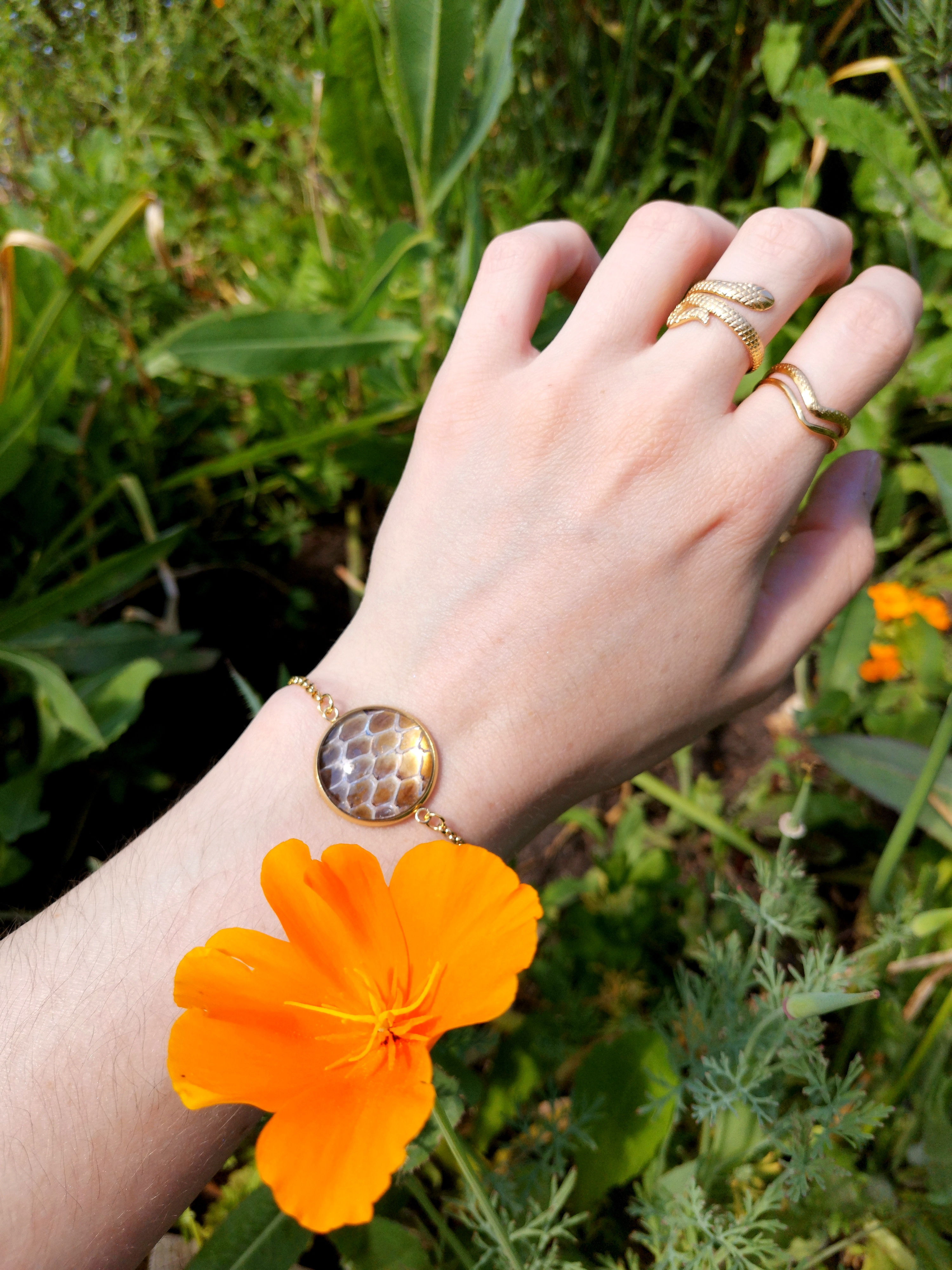 Bracelet serpent doré 💛